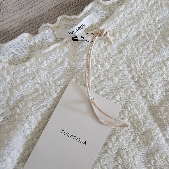 Tularosa Nikki Midi Dress in Warm White sz Small - Picture 6 of 6